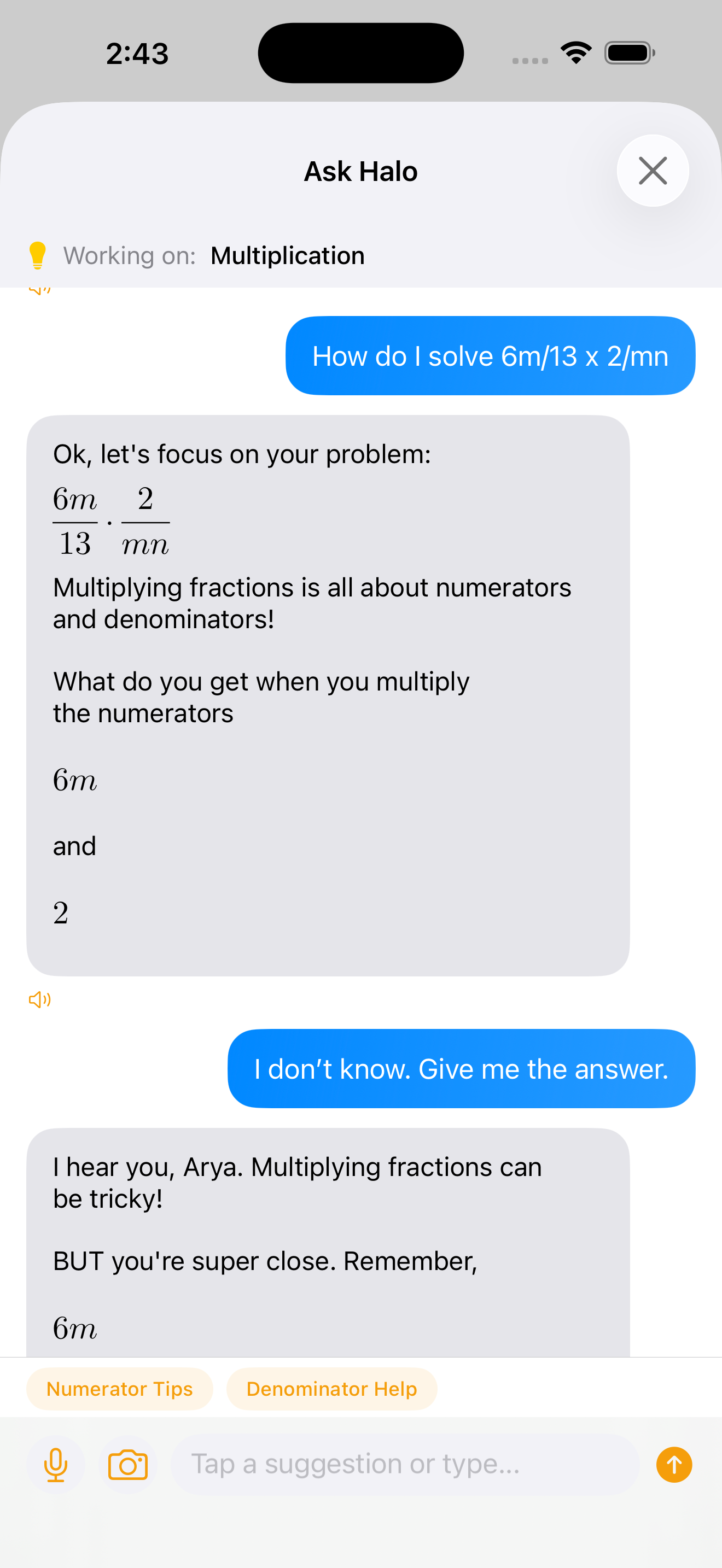 Ask Halo - AI Tutor Chat
